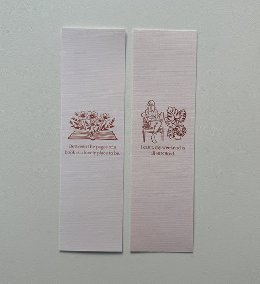 Linen Bookmarks