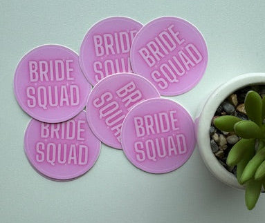 Bride Squad Stickers